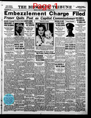 Page thumbnail for The Bismarck Tribune