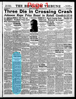 Page thumbnail for The Bismarck Tribune