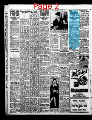Page thumbnail for The Bismarck Tribune