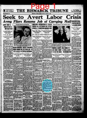 Page thumbnail for The Bismarck Tribune