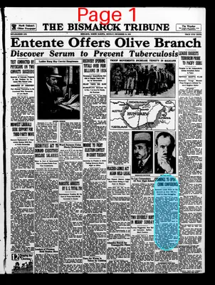 Page thumbnail for The Bismarck Tribune
