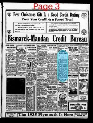 Page thumbnail for The Bismarck Tribune