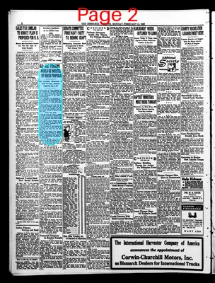 Page thumbnail for The Bismarck Tribune