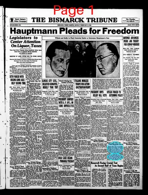 Page thumbnail for The Bismarck Tribune