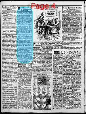 Page thumbnail for The Bismarck Tribune