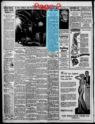 Page thumbnail for The Bismarck Tribune