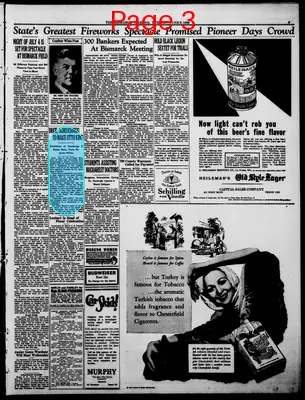 Page thumbnail for The Bismarck Tribune