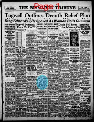 Page thumbnail for The Bismarck Tribune
