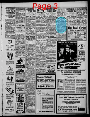 Page thumbnail for The Bismarck Tribune