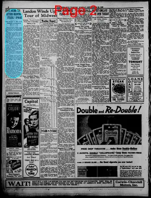 Page thumbnail for The Bismarck Tribune