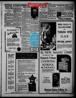 Page thumbnail for The Bismarck Tribune