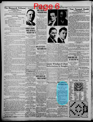 Page thumbnail for The Bismarck Tribune