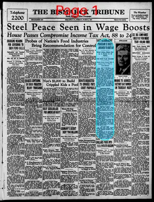 Page thumbnail for The Bismarck Tribune