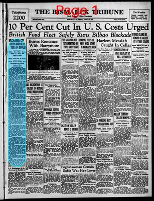 Page thumbnail for The Bismarck Tribune