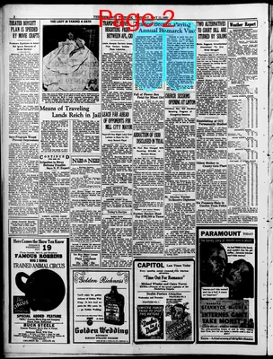 Page thumbnail for The Bismarck Tribune