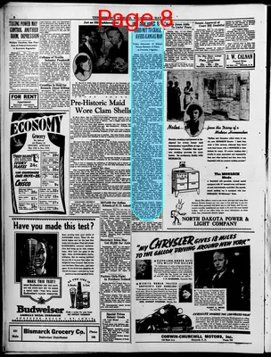 Page thumbnail for The Bismarck Tribune