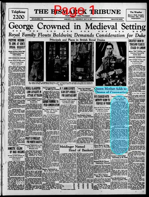 Page thumbnail for The Bismarck Tribune