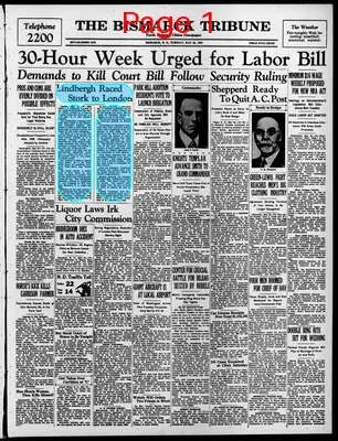 Page thumbnail for The Bismarck Tribune