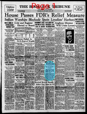 Page thumbnail for The Bismarck Tribune