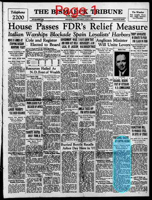 Page thumbnail for The Bismarck Tribune