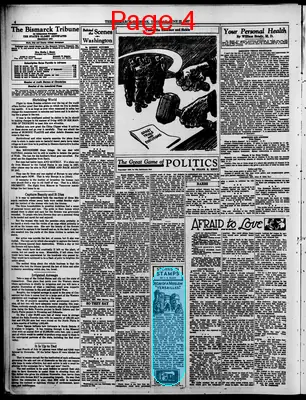 Page thumbnail for The Bismarck Tribune