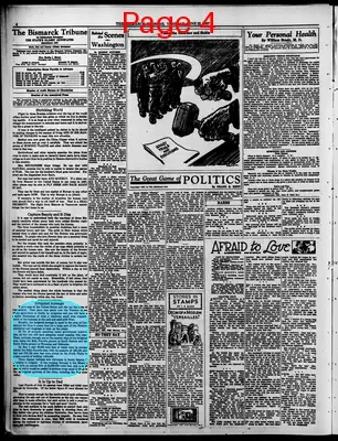 Page thumbnail for The Bismarck Tribune