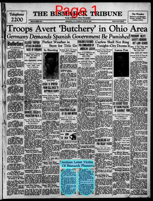 Page thumbnail for The Bismarck Tribune
