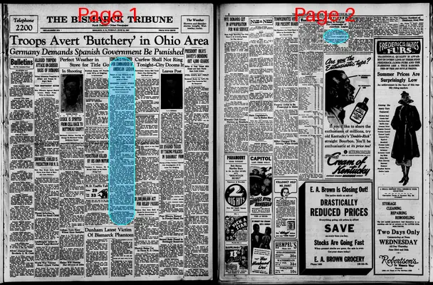 Page thumbnail for The Bismarck Tribune