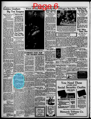 Page thumbnail for The Bismarck Tribune