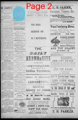 Page thumbnail for The Daily Ardmoreite