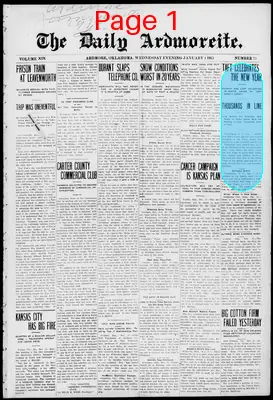 Page thumbnail for The Daily Ardmoreite