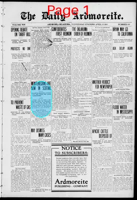 Page thumbnail for The Daily Ardmoreite