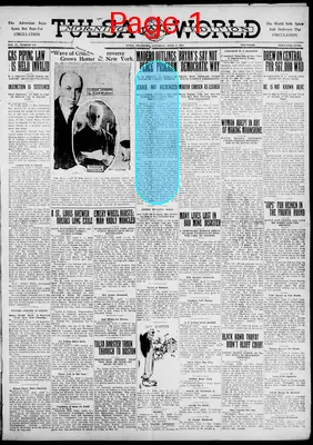 Page thumbnail for Tulsa Daily World
