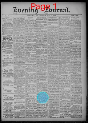 Page thumbnail for Evening Journal