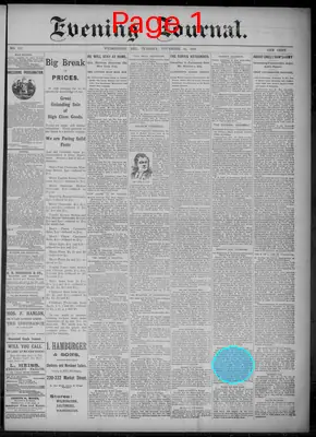 Page thumbnail for Evening Journal