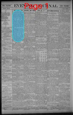 Page thumbnail for Evening Journal