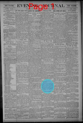 Page thumbnail for Evening Journal