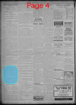 Page thumbnail for Evening Journal