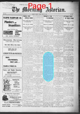 Page thumbnail for The Morning Astorian