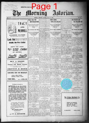 Page thumbnail for The Morning Astorian