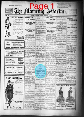 Page thumbnail for The Morning Astorian