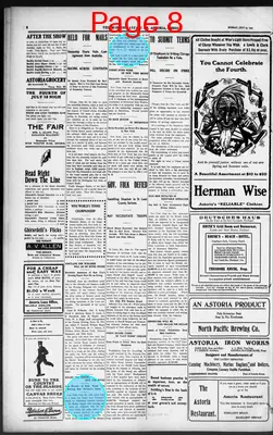 Page thumbnail for The Morning Astorian