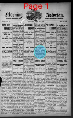 Page thumbnail for The Morning Astorian