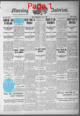Page thumbnail for The Morning Astorian