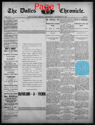 Page thumbnail for The Dalles Daily Chronicle
