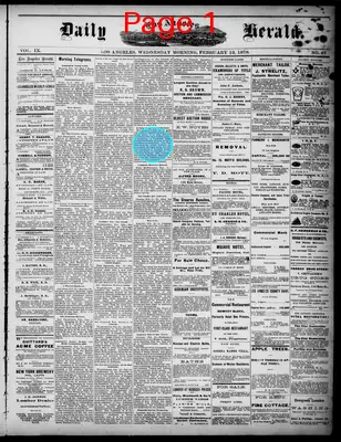 Page thumbnail for Daily Los Angeles Herald