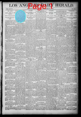 Page thumbnail for Los Angeles Daily Herald