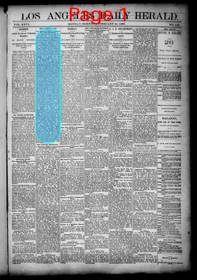 Page thumbnail for Los Angeles Daily Herald