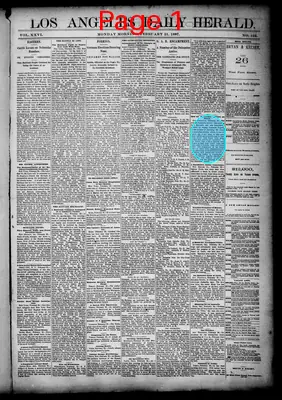 Page thumbnail for Los Angeles Daily Herald