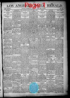Page thumbnail for Los Angeles Daily Herald
